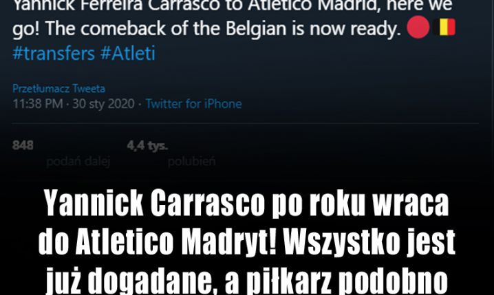 DOGADANE! Zaskakujący POWRÓT do Atletico Madryt!